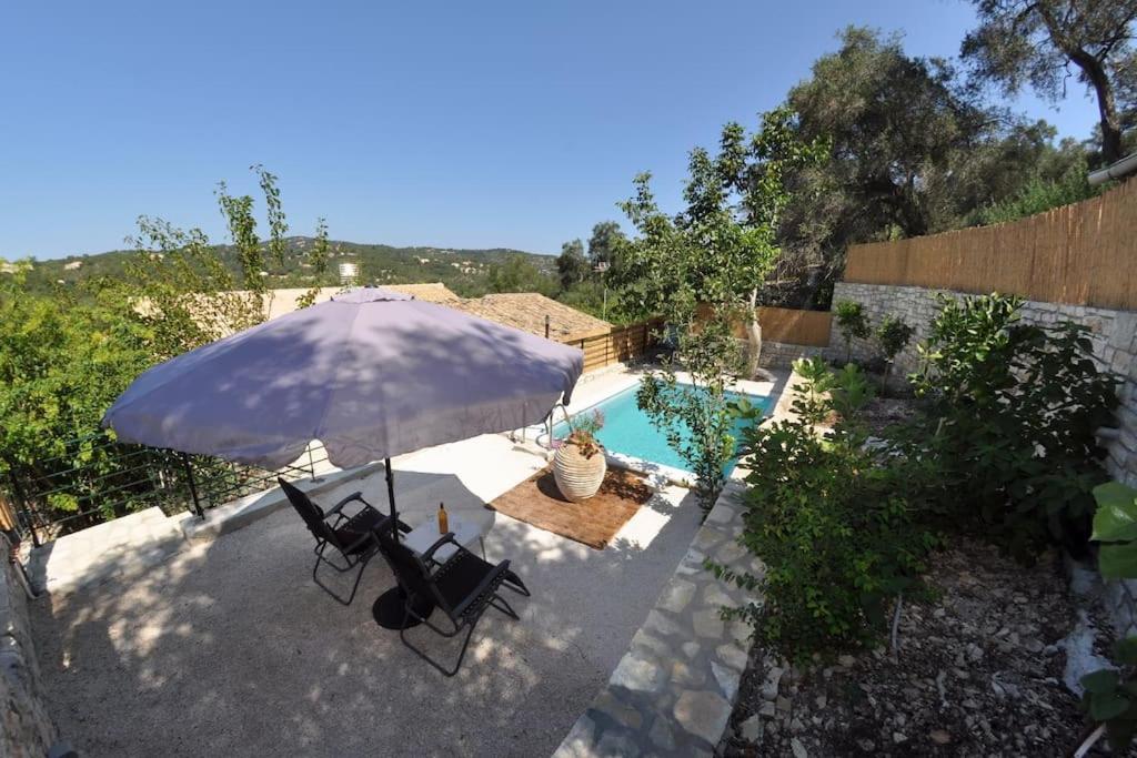 Villa Paxos Adamantia With Private Pool Гайос Екстериор снимка